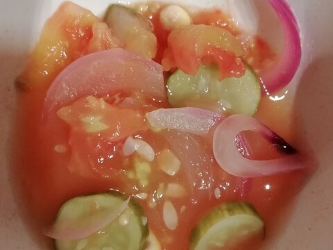 野菜を食べるスープ